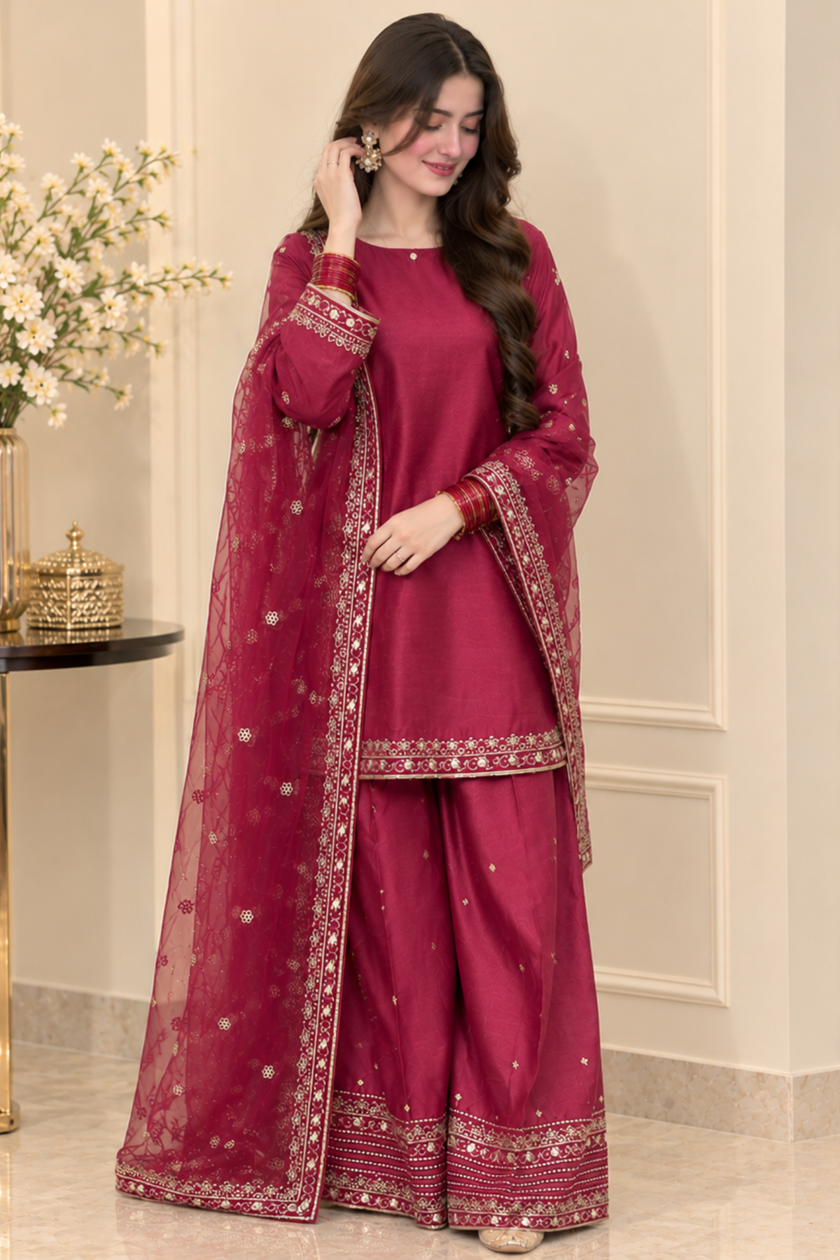 Wedding Maroon